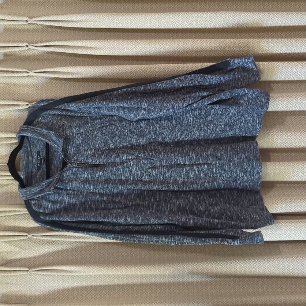 Men's Size 2X Synrgy Quarter Zip Heather Gray Sweater